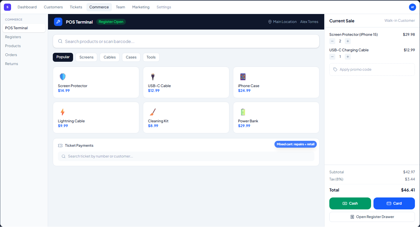 Point of Sale Terminal — screenshot 1
